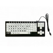 Visionkeys - Schwarz-Weiss-Kontrast Tastatur (IT)