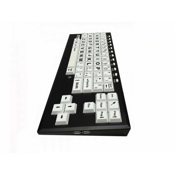 Visionkeys - Schwarz-Weiss-Kontrast Tastatur (IT)
